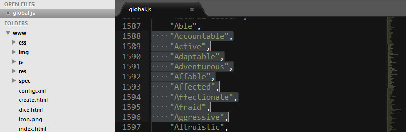 sublime text editor auto html layout shortcut