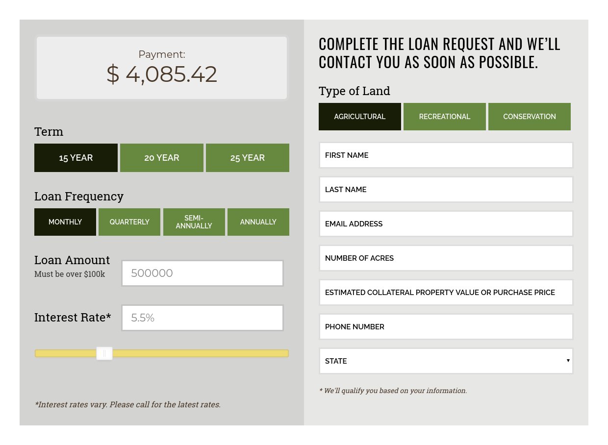 Loan calculator script